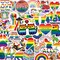 50PCS LGBTQ+ Pride Stickers Pack – Rainbow Vinyl Decals for Water Bottles, Laptops, Guitar & Skateboards | Gay Lesbian Bi Trans Pansexual Pride Accessories